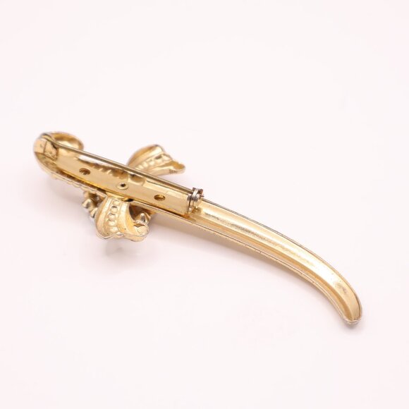 Vintage Coro Costume Shamshir Brooch - Picture 4 of 5
